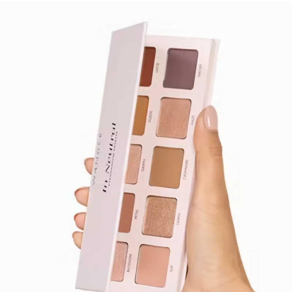 NIB Wander Beauty In Neutral Eyeshadow Palette - warm browns, beige, gold, tan
